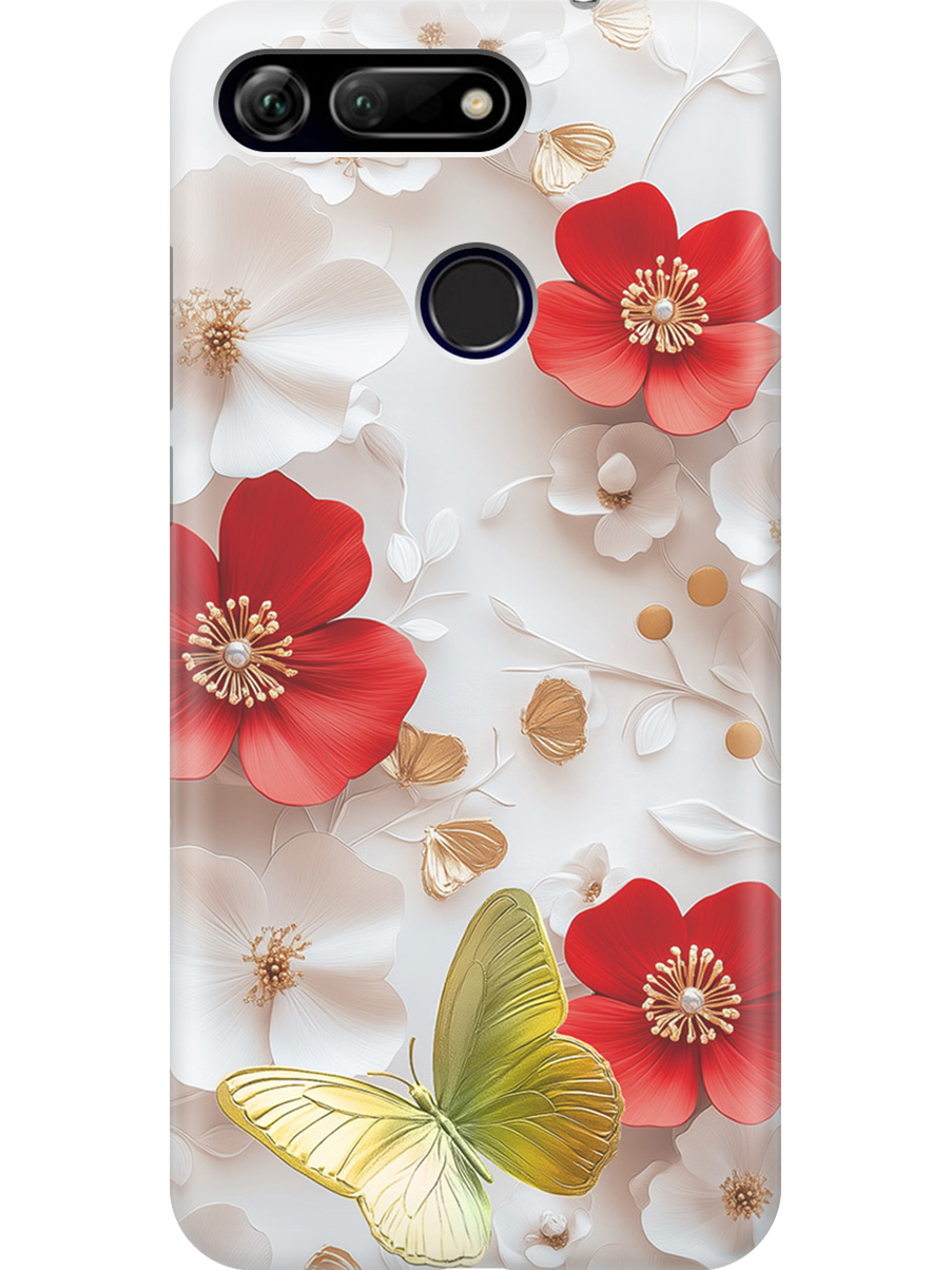 

Силиконовый чехол на Honor View 20 (V20) с принтом "Золотая бабочка" прозрачный, Прозрачный;белый;золотистый;красный, 720257723