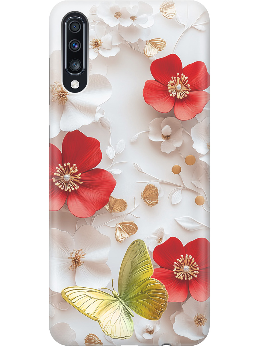 

Силиконовый чехол на Samsung Galaxy A70 / A70s с принтом "Золотая бабочка" прозрачный, Прозрачный;белый;золотистый;красный, 720804423