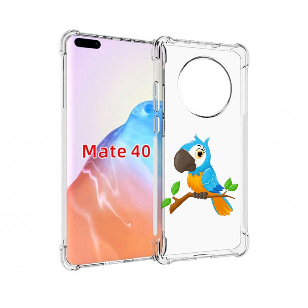 

Чехол MyPads Tocco для Huawei Mate 40 попугайчик детский, Прозрачный, Tocco