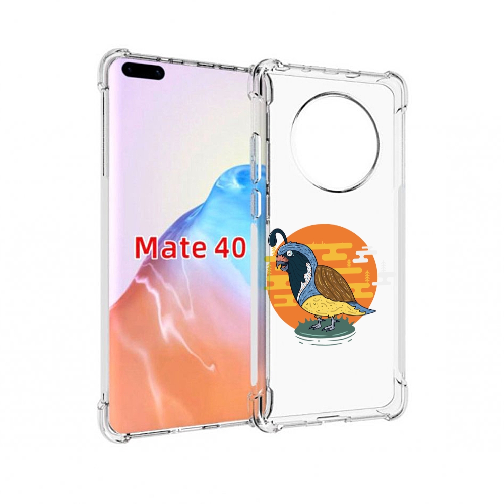 

Чехол MyPads Tocco для Huawei Mate 40 попугай-на-острове, Прозрачный, Tocco