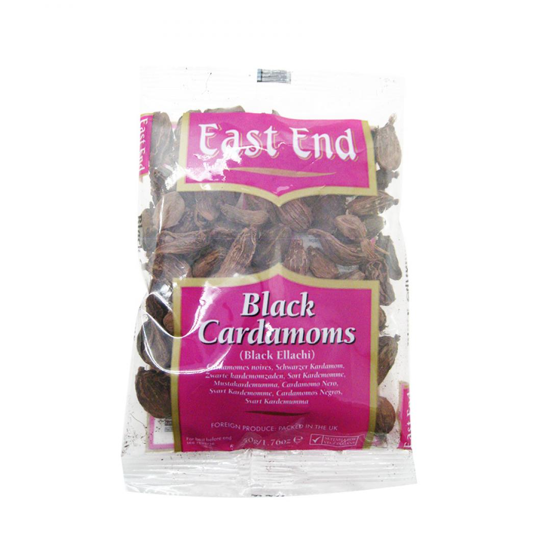 Кардамон черный семена (black cardamoms seeds) East End  Ист Энд 50г