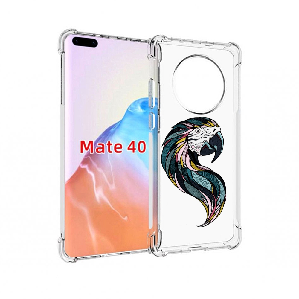 

Чехол MyPads Tocco для Huawei Mate 40 полупопугай, Прозрачный, Tocco