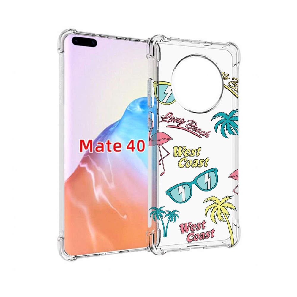 

Чехол MyPads Tocco для Huawei Mate 40 пляжные-декорации, Прозрачный, Tocco