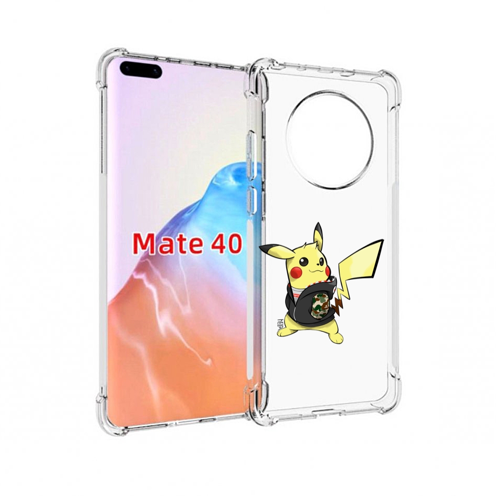 

Чехол MyPads Tocco для Huawei Mate 40 пикачу, Прозрачный, Tocco
