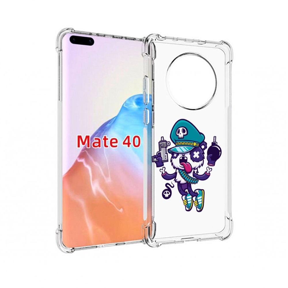 

Чехол MyPads Tocco для Huawei Mate 40 персонаж с пистолетом и бомбочкой, Прозрачный, Tocco