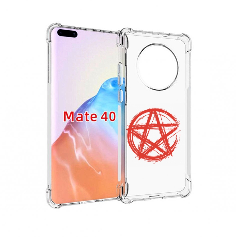 

Чехол MyPads Tocco для Huawei Mate 40 пентаграмма, Прозрачный, Tocco