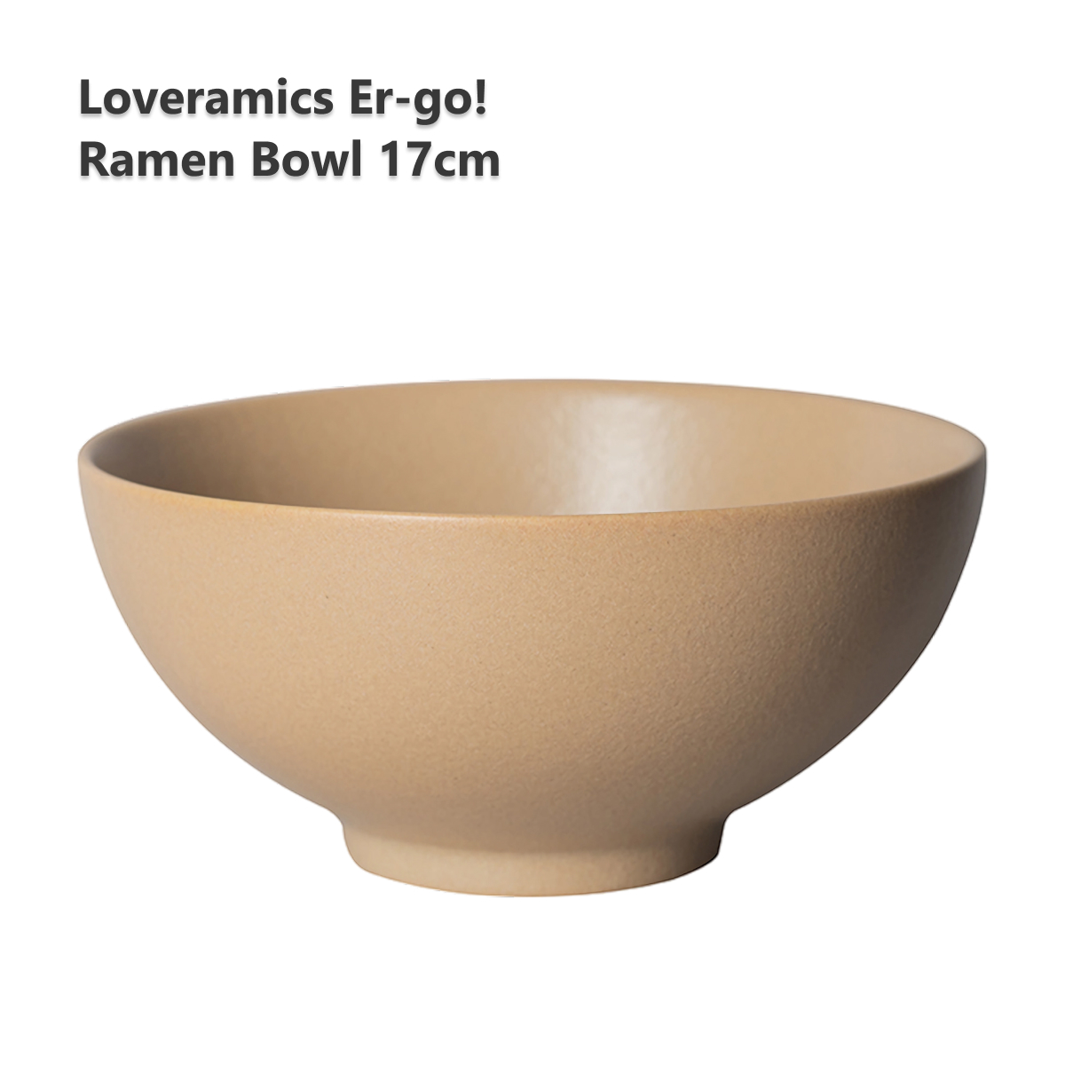 Тарелка-чаша Loveramics Er-go! 17cm Ramen Bowl, Matte Sand