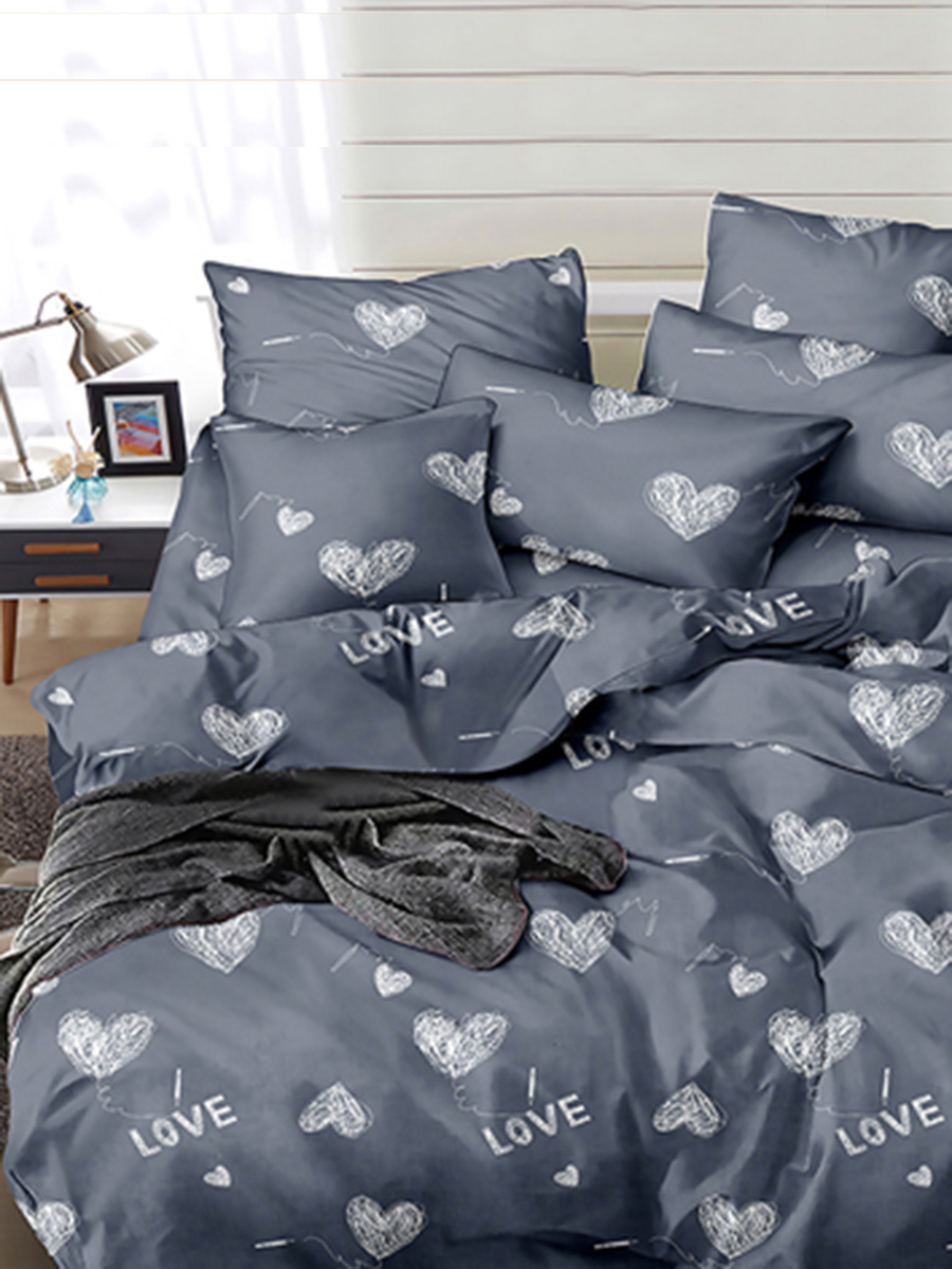 

Постельное белье Simple House "Amore (полисатин)" 2-спальный Наволочка 50х70 см