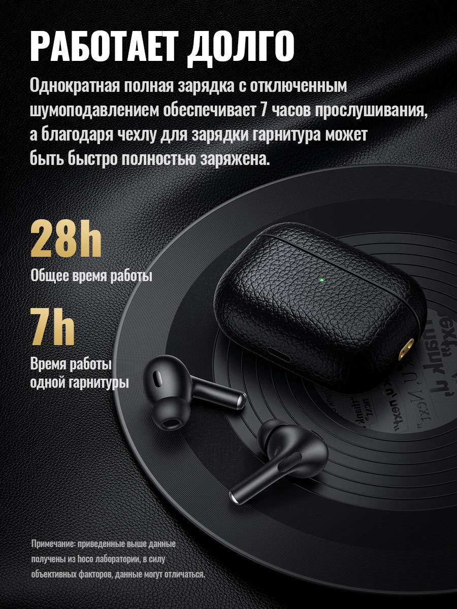

Беспроводные наушники Hoco EQ9 Plus Black, EQ9 Plus