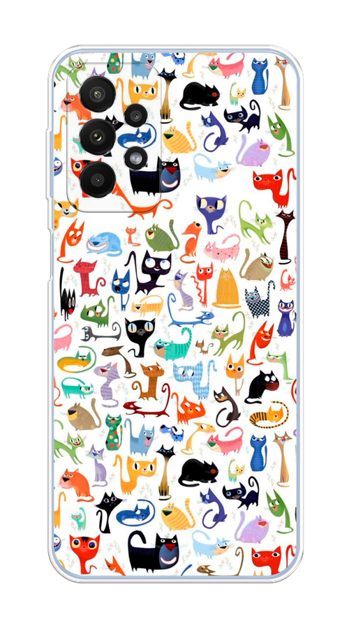 

Чехол на Samsung Galaxy A23 "Цветные коты", Разноцветный, 2105050-1