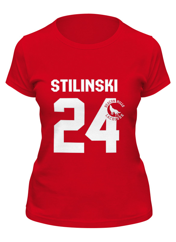 

Футболка женская Printio Stilinski 24 красная L, Красный, Stilinski 24