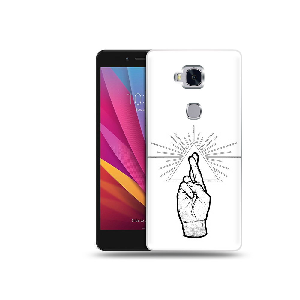 

Чехол MyPads Tocco для Honor 5X черно белая рука (PT24996.45.681), Прозрачный, Tocco