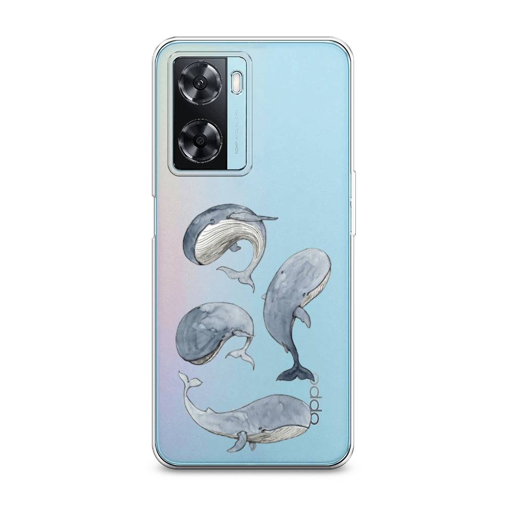 

Чехол Awog на Oppo A77 4G / Оппо А77 4G "Киты", Белый;прозрачный;голубой, 2511550-1
