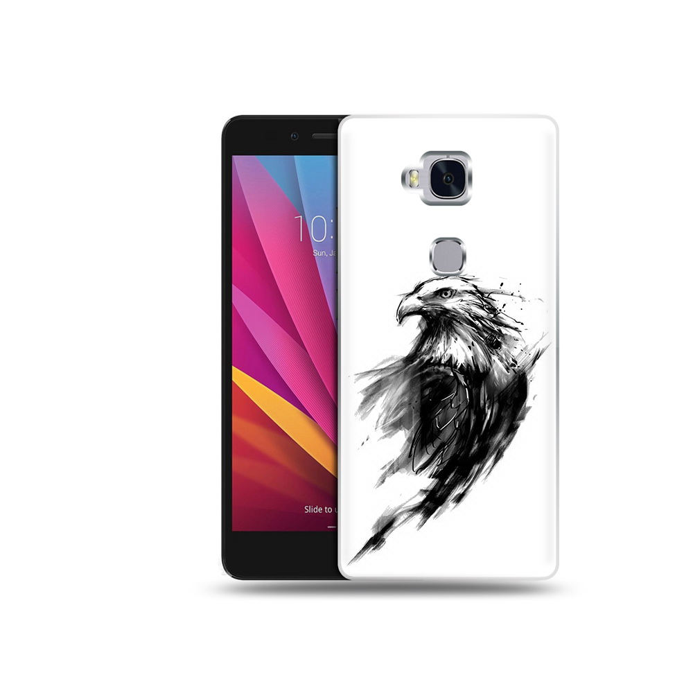 

Чехол MyPads Tocco для Honor 5X чб птица (PT24996.45.670), Прозрачный, Tocco