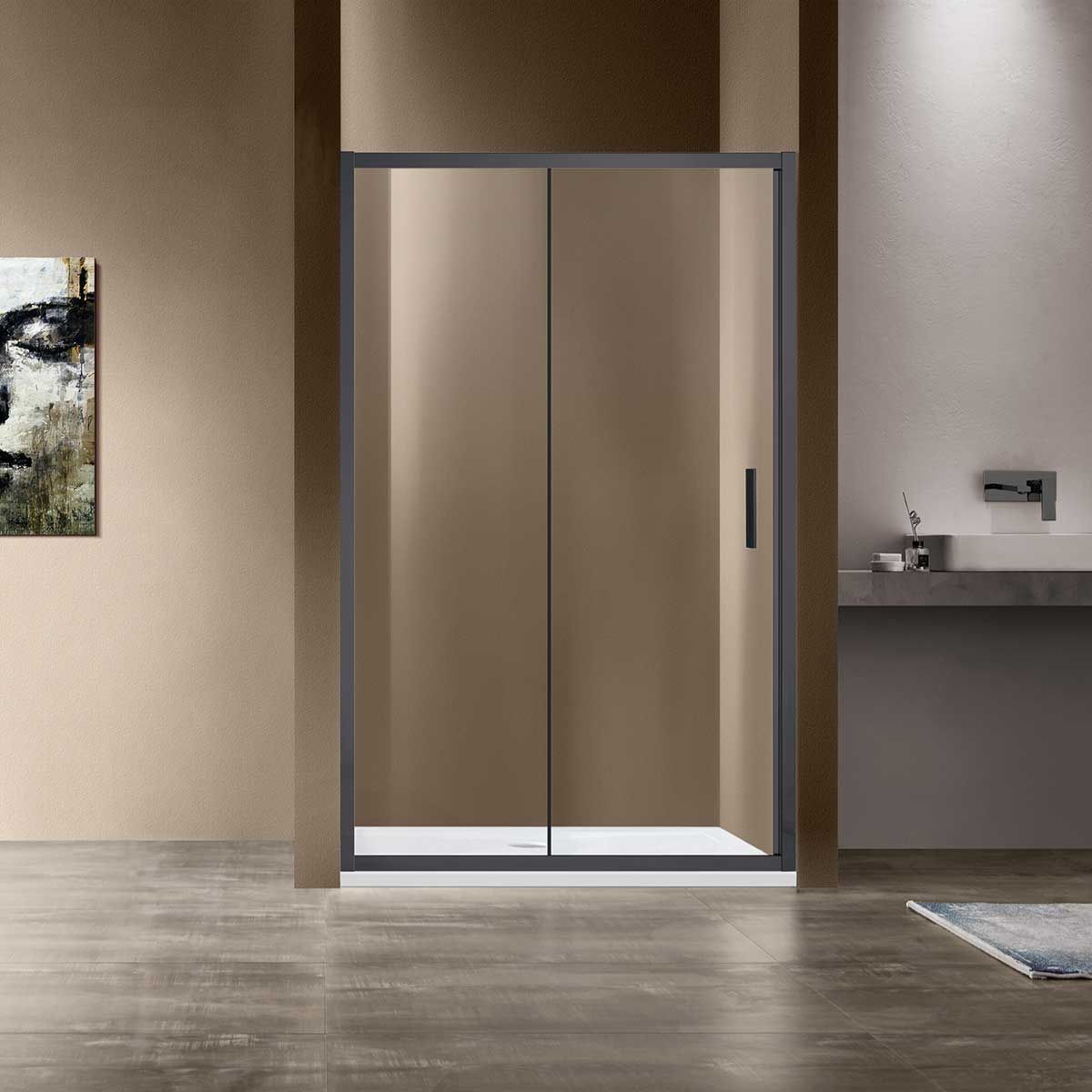 Душевая дверь Vincea Garda VDS-1G130CLGM, 1300, вороненая сталь, стекло прозрачное душевая дверь 100 см rgw pa 016 passage 350801610 11 прозрачное