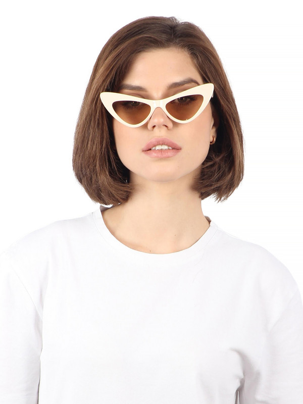 Солнцезащитные очки женские Pretty Mania DD055 коричневые