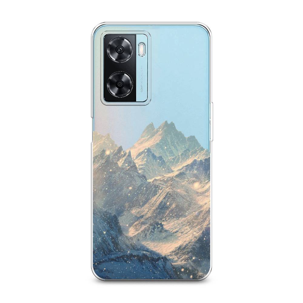 

Чехол Awog на Oppo A77 4G / Оппо А77 4G "Горы арт 2", Серый, 2511550-10
