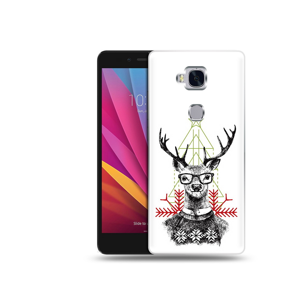 

Чехол MyPads Tocco для Honor 5X умный олень (PT24996.45.652), Прозрачный, Tocco