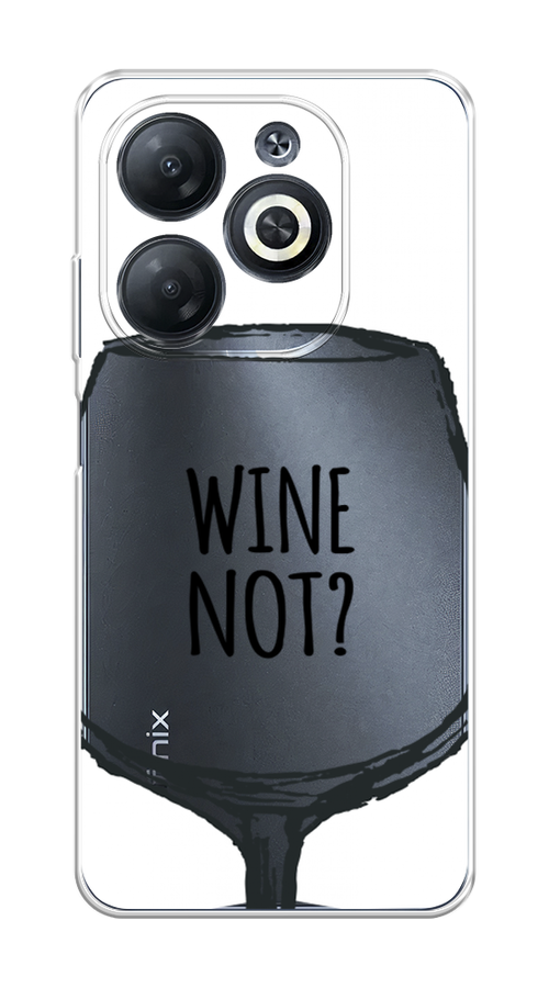 

Чехол на Infinix Smart 8 "Wine not white", Белый, 3105150-1