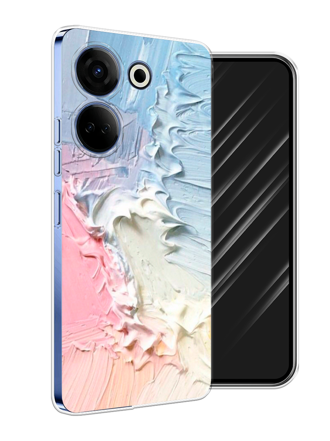 

Чехол Awog на Tecno Camon 20 Pro 4G "Фруктовое мороженное", Голубой;розовый;желтый
