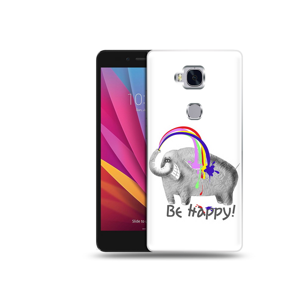 

Чехол MyPads Tocco для Honor 5X счастливый слон (PT24996.45.632), Прозрачный, Tocco