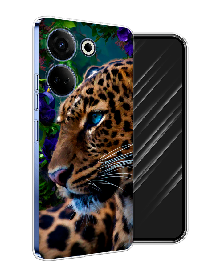 

Чехол Awog на Tecno Camon 20 Pro 4G "Хищный взгляд", Оранжевый;зеленый;фиолетовый