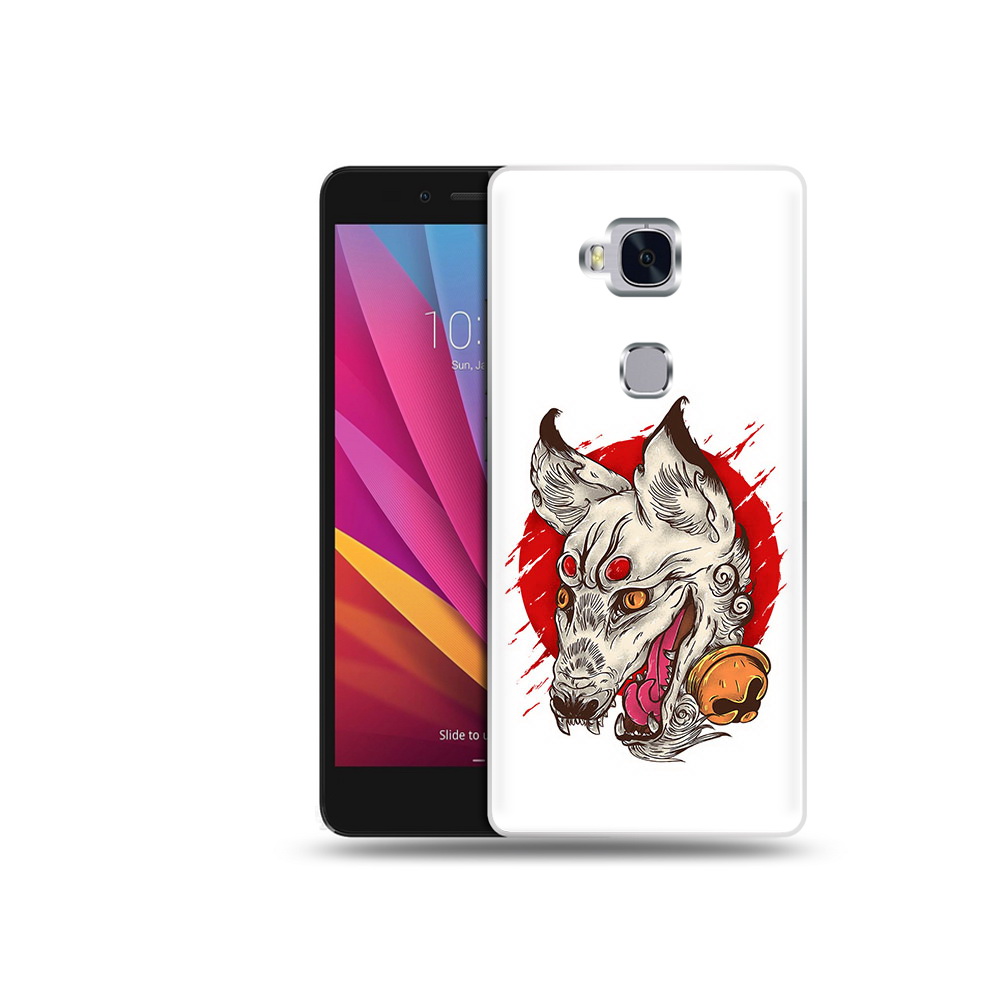 

Чехол MyPads Tocco для Honor 5X страшная собака (PT24996.45.627), Прозрачный, Tocco