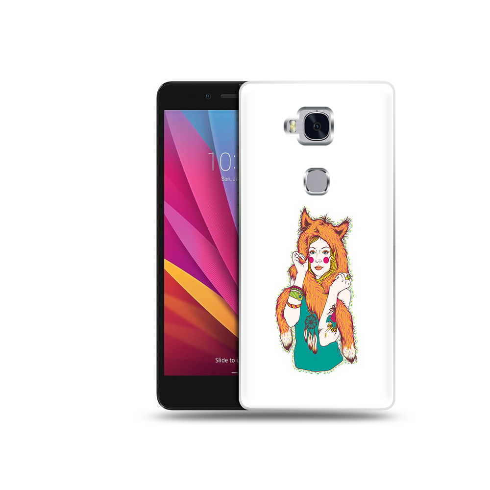 

Чехол MyPads Tocco для Honor 5X Девушка лиса (PT24996.45.62), Прозрачный, Tocco