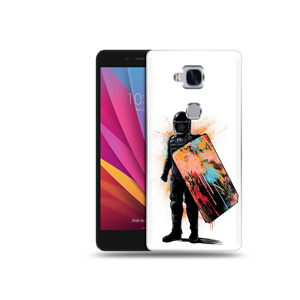 

Чехол MyPads Tocco для Honor 5X солдат с красочным щитом (PT24996.45.614), Прозрачный, Tocco