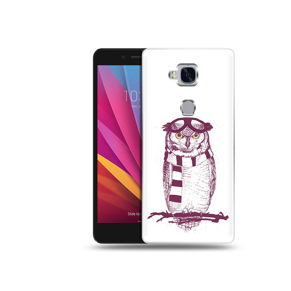 

Чехол MyPads Tocco для Honor 5X сова-летчик (PT24996.45.612), Прозрачный, Tocco