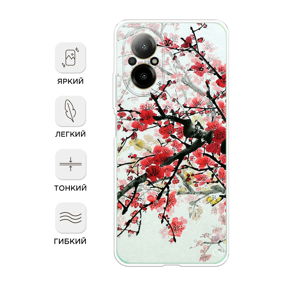 

Чехол Awog на Realme C67 4G "Сакура", Розовый;черный, 2515750-1