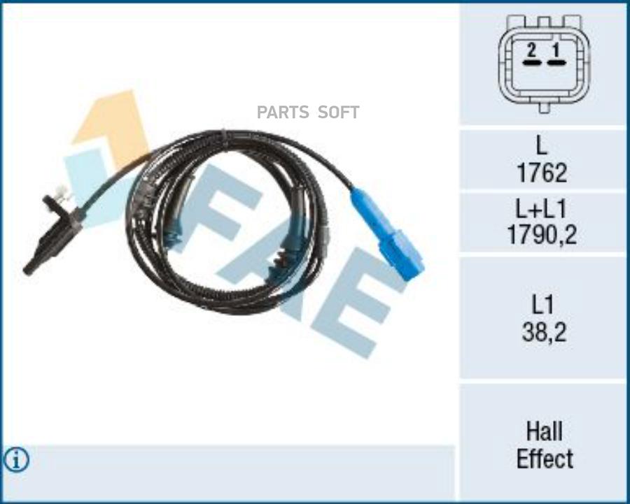 

Wheel Speed Sensor - Abs FAE арт. 78516