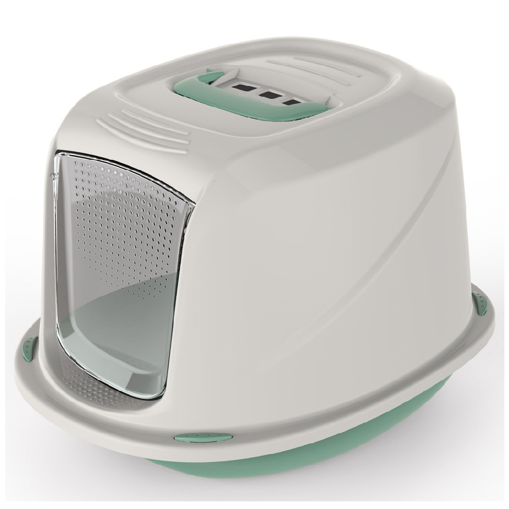 

Туалет для кошек Georplast , овальный, зеленый, 45х36х31.5 см, Galaxy Deluxe