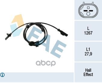 

Wheel Speed Sensor - Abs FAE арт. 78433
