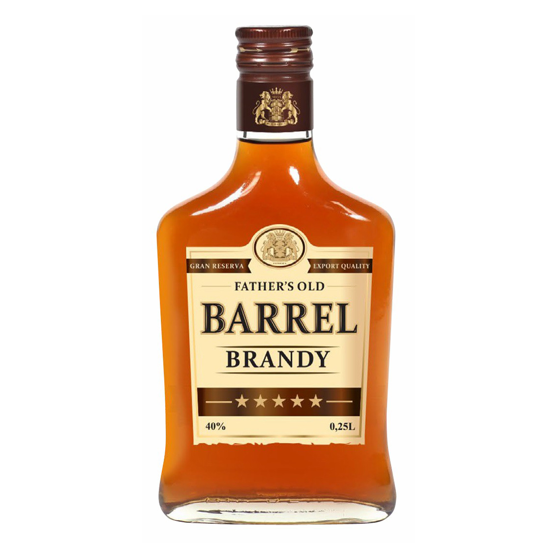 

Бренди Father's Old Barrel 5 звезд 40% 0,25 л