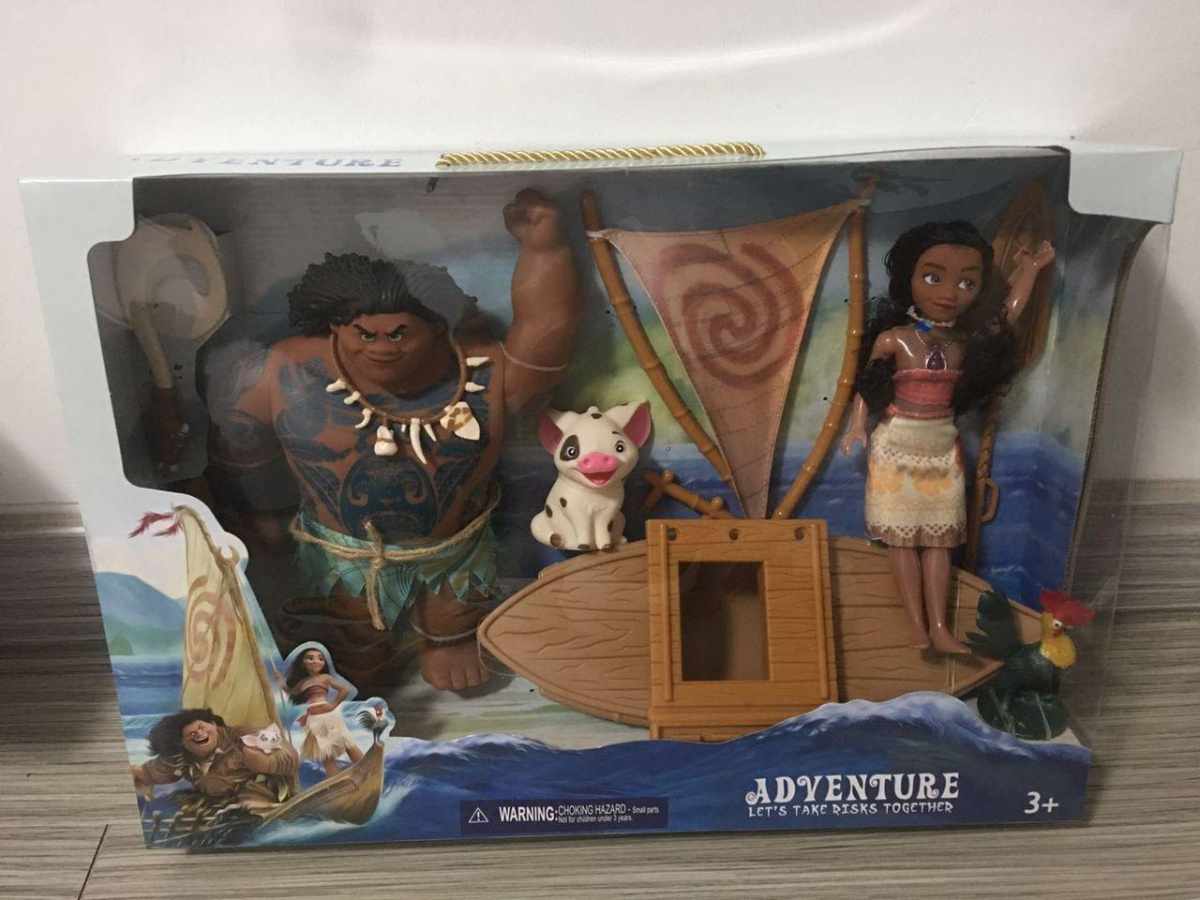 Игровой набор IQchina Мауи Моана и лодка Moana со звуком и аксессуарами 2999₽