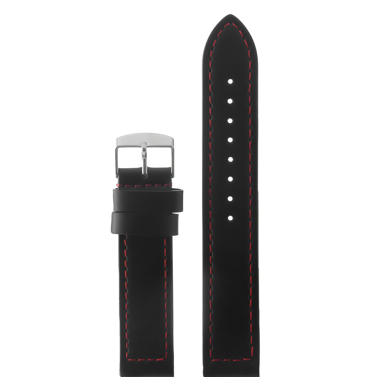 

Ремешок из двух частей мужской Atlantis C22XL черный/красный, C22XL