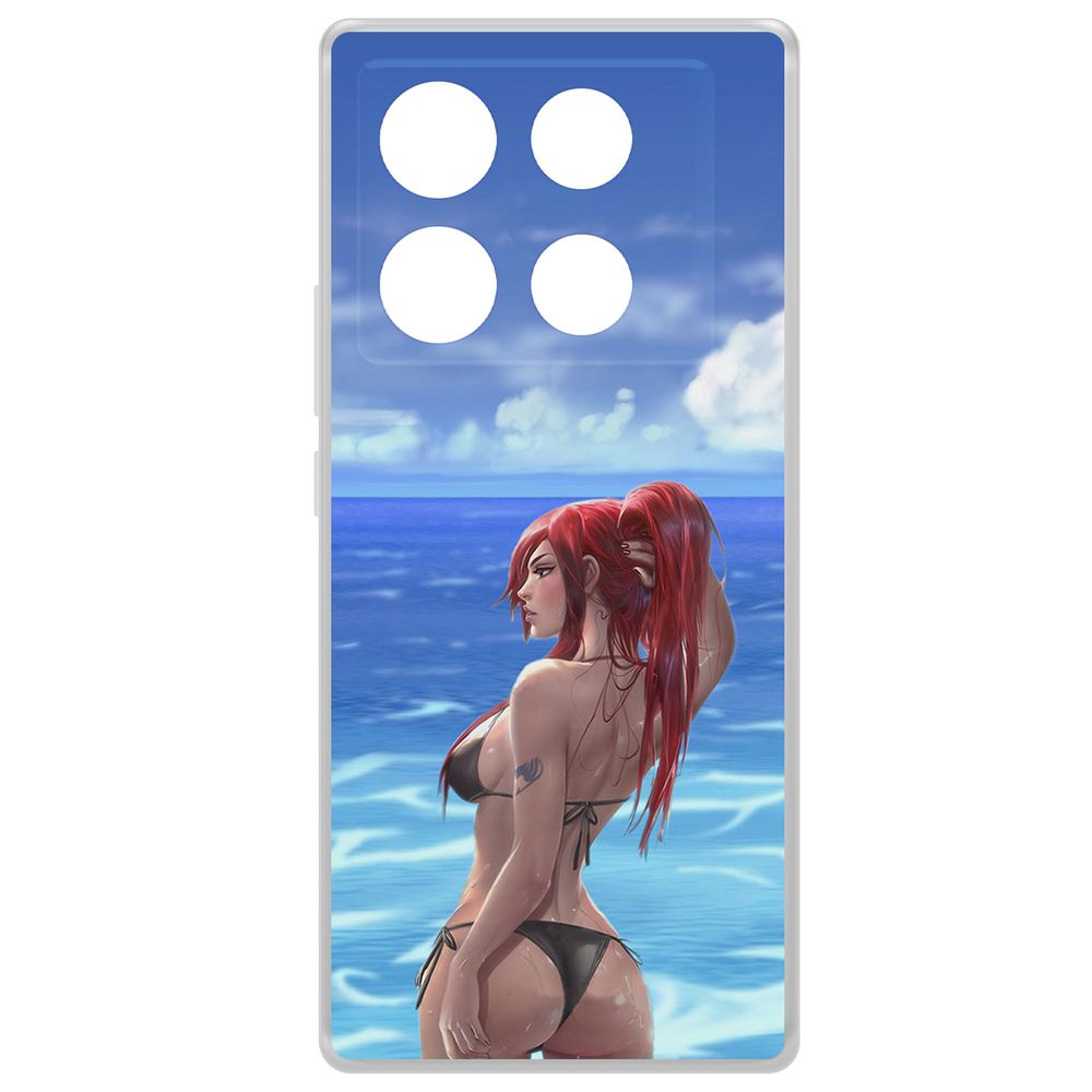 

Чехол-накладка Krutoff Clear Case Купальник женский для INFINIX Note 40 Pro, Прозрачный