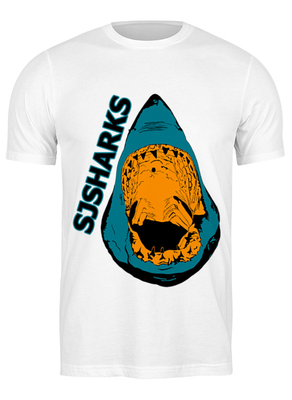 

Футболка мужская Printio San jose sharks сан-хосе шаркс белая 2XL, Белый, San jose sharks сан-хосе шаркс