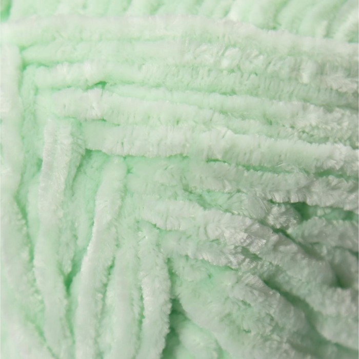 

Пряжа "Velour" 100% микрополиэстер 170м/100г (845 мята), Зеленый