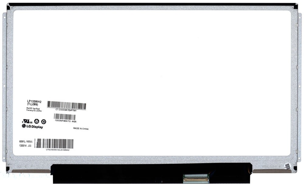 

Матрица OEM для ноутбука LP133WH2(TL)(M6), совместимая с p/n: LP133WH2(TL)(M6)
