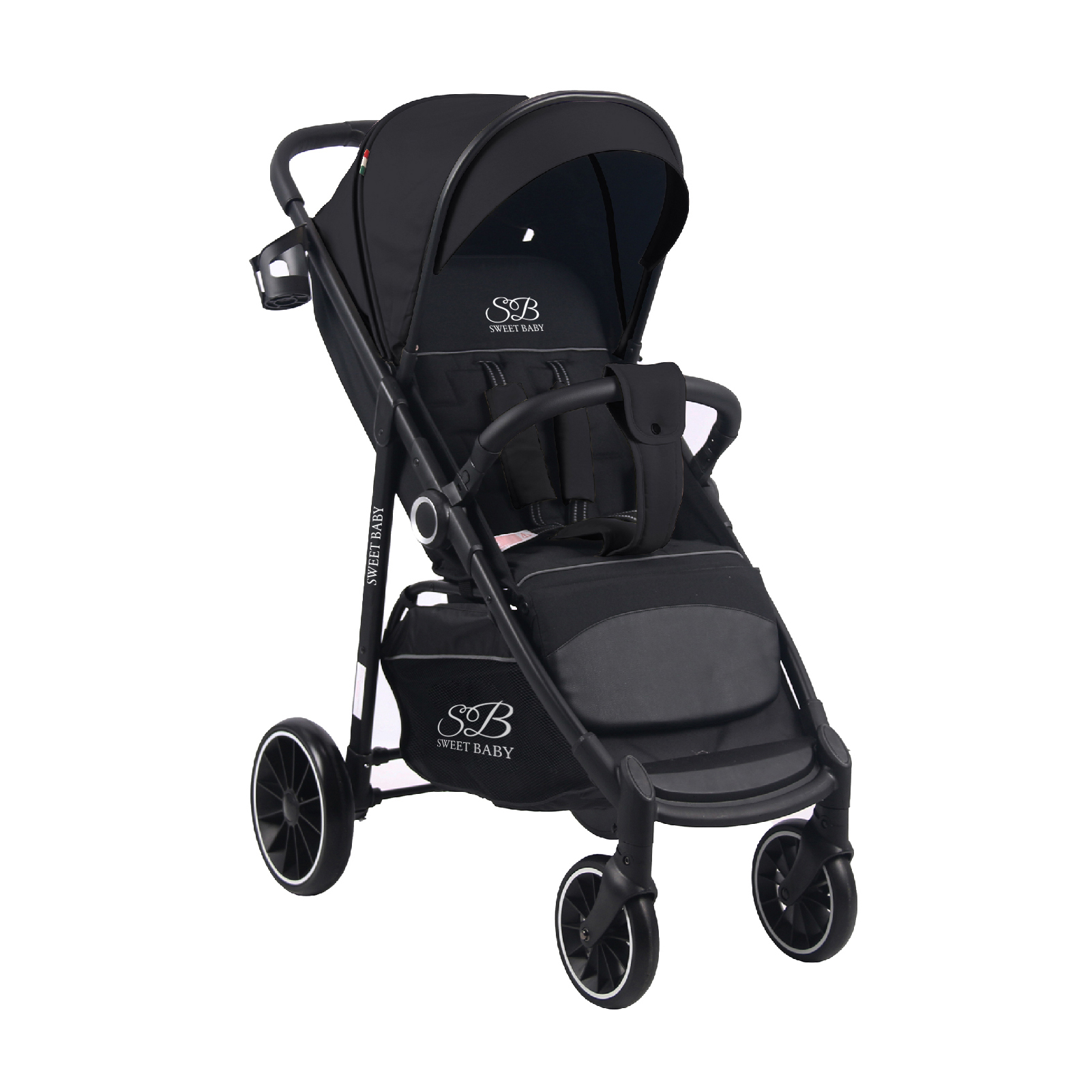 фото Прогулочная коляска sweet baby imperio black 426634