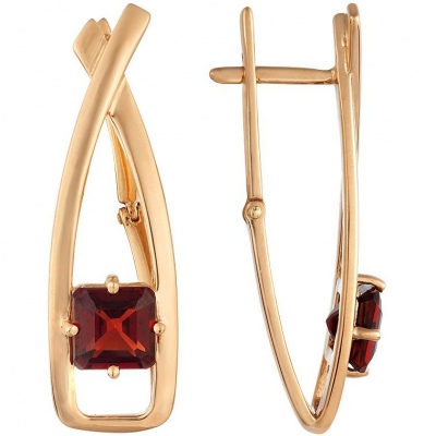 

Серьги из красного золота с гранатом ALORIS Серьги 1992Г, Серьги 1992Г