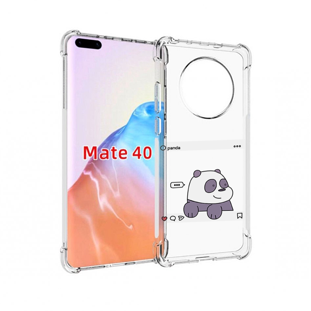 

Чехол MyPads Tocco для Huawei Mate 40 пандочка-фотка, Прозрачный, Tocco