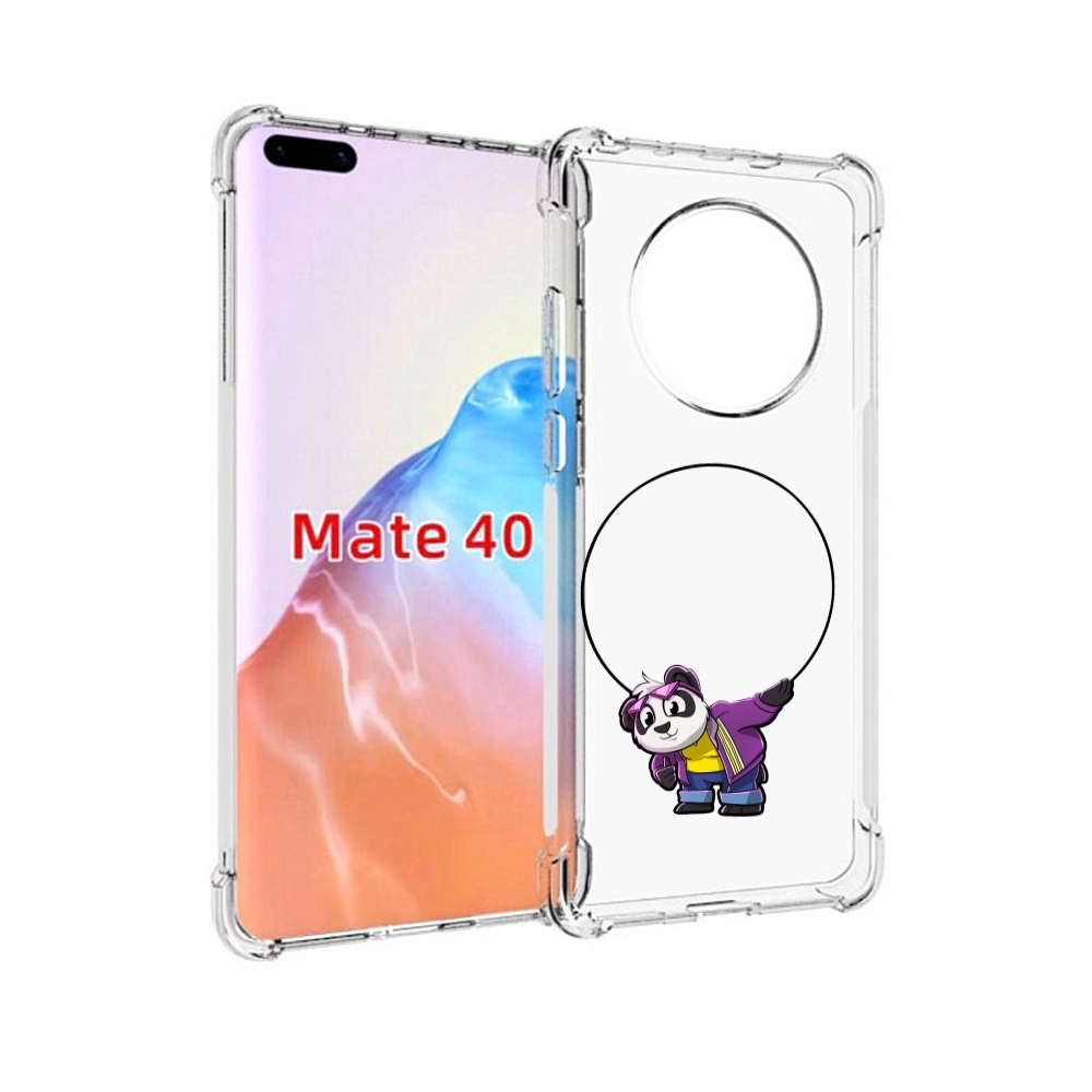 Чехол MyPads Tocco для Huawei Mate 40 панда-с-обручем