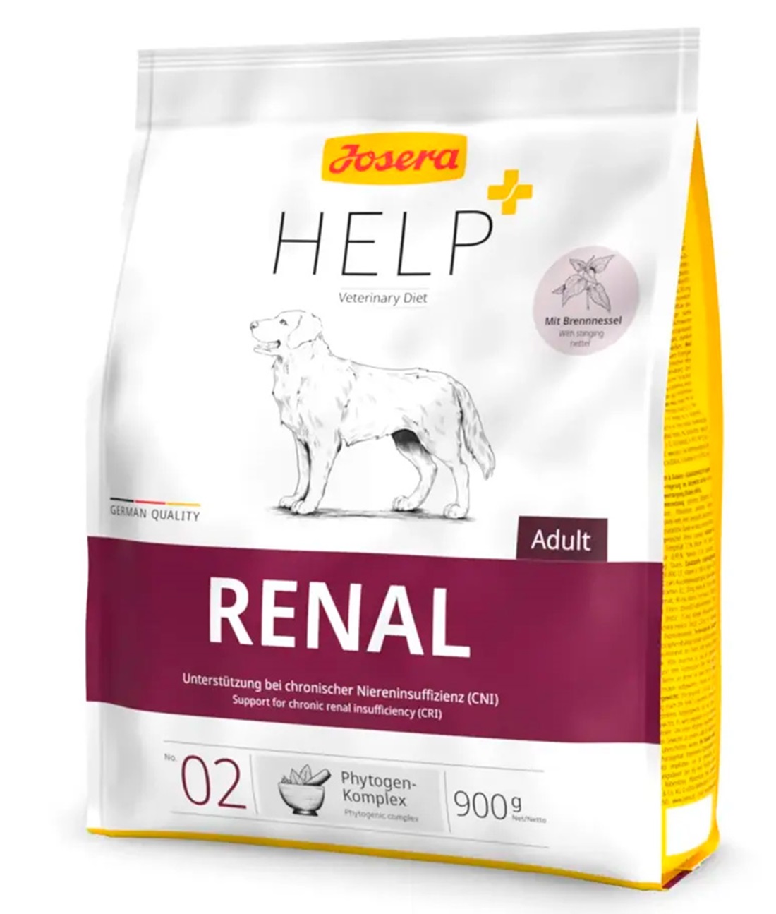 

Сухой корм для собак Josera Нelp Renal Dog, с хронической болезнью почек, птица, 0,9 кг