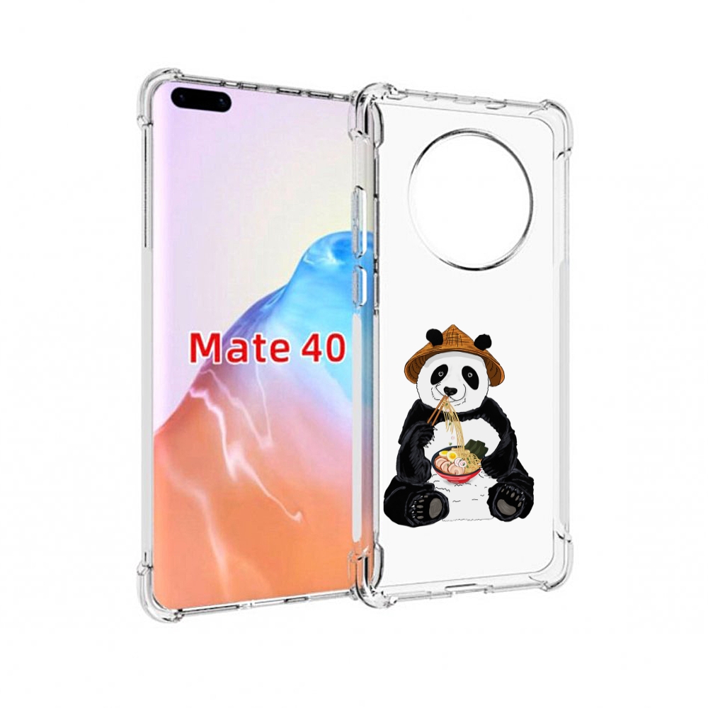 

Чехол MyPads Tocco для Huawei Mate 40 панда-любит-лапшу, Прозрачный, Tocco