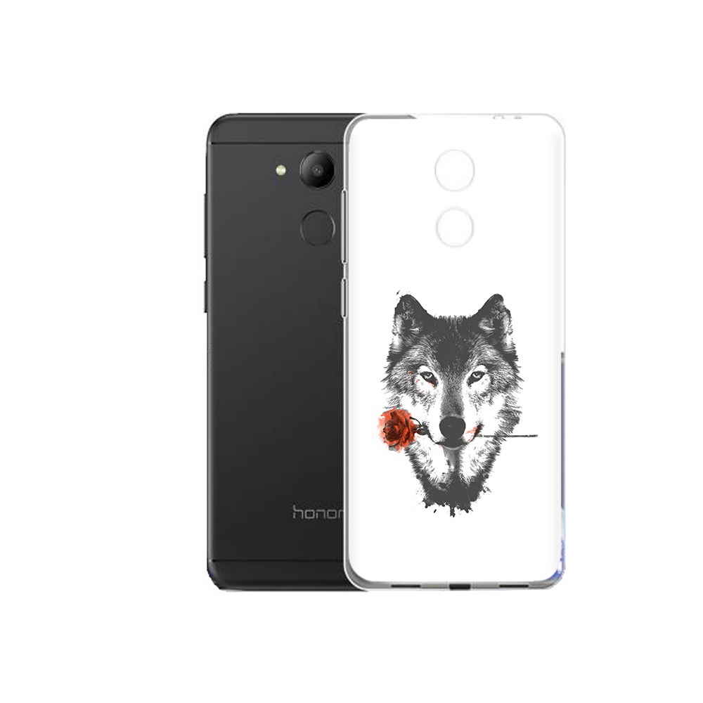 

Чехол MyPads Tocco для Honor 6C волк с розой (PT67887.49.270), Прозрачный, Tocco
