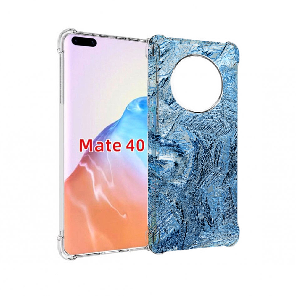 

Чехол MyPads Tocco для Huawei Mate 40 обледенение, Прозрачный, Tocco