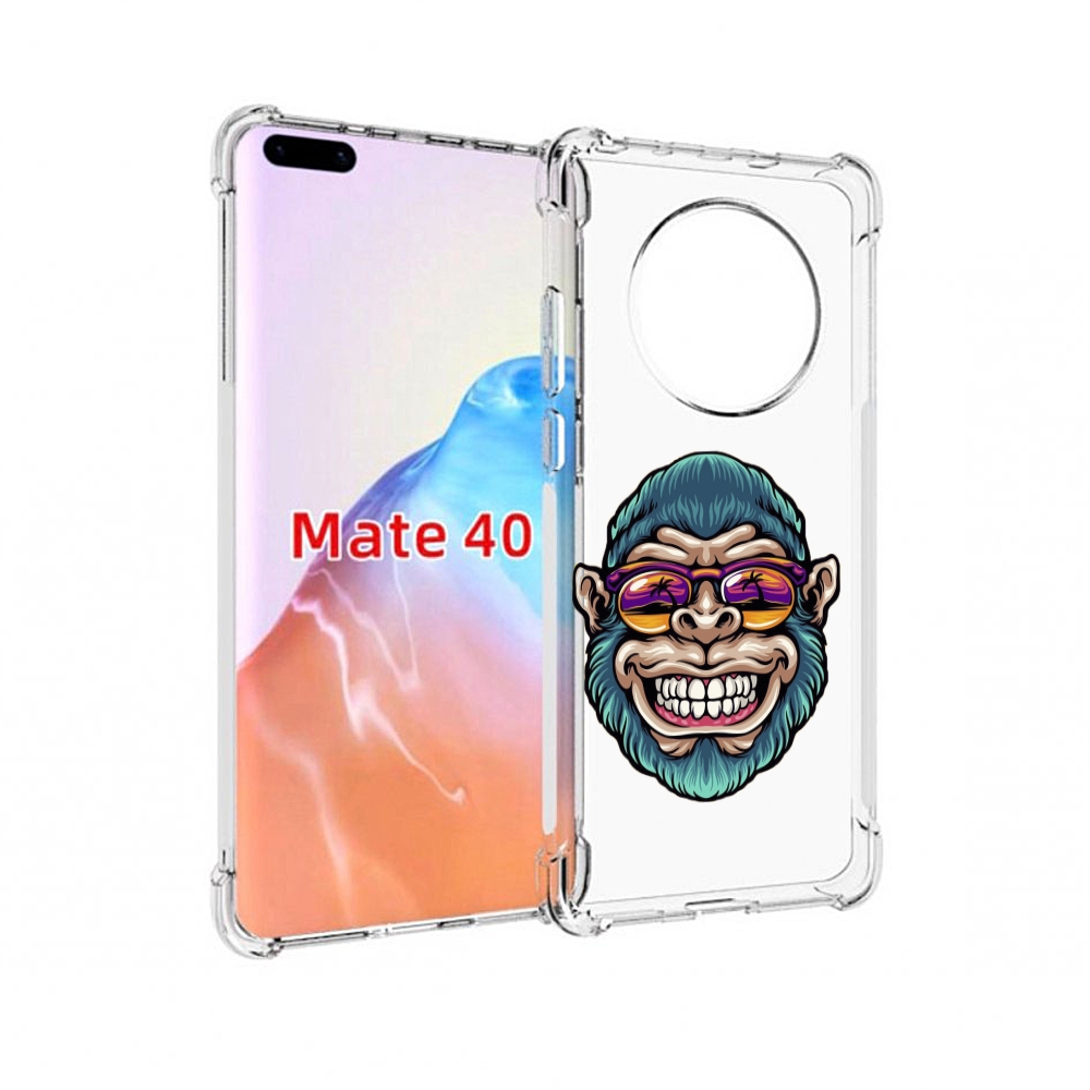 

Чехол MyPads Tocco для Huawei Mate 40 обезьяна улыбается, Прозрачный, Tocco